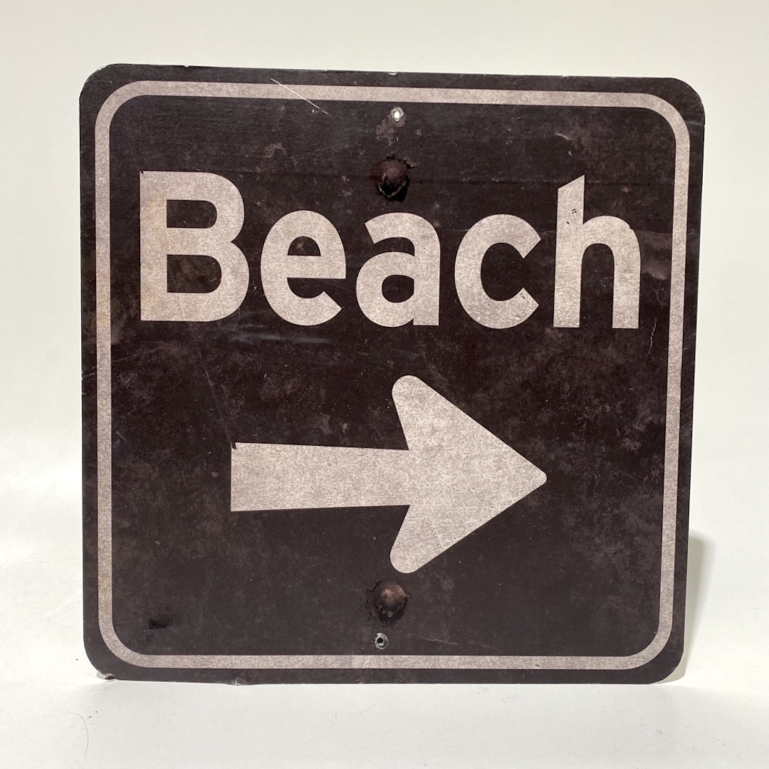 SIGN, Safety - Beach Pointer 40 x 40cm